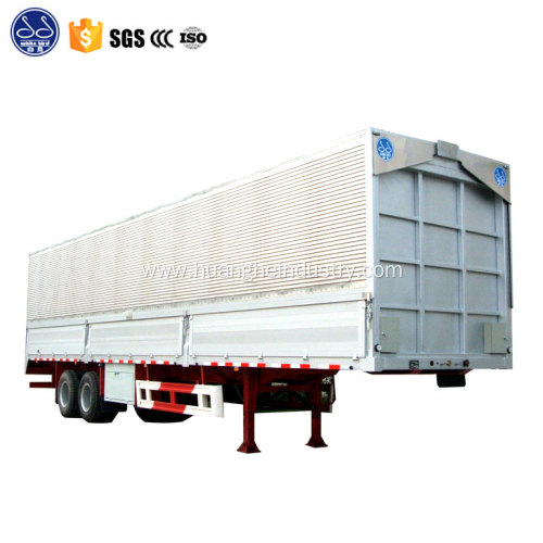 wing opening cargo semi trailer